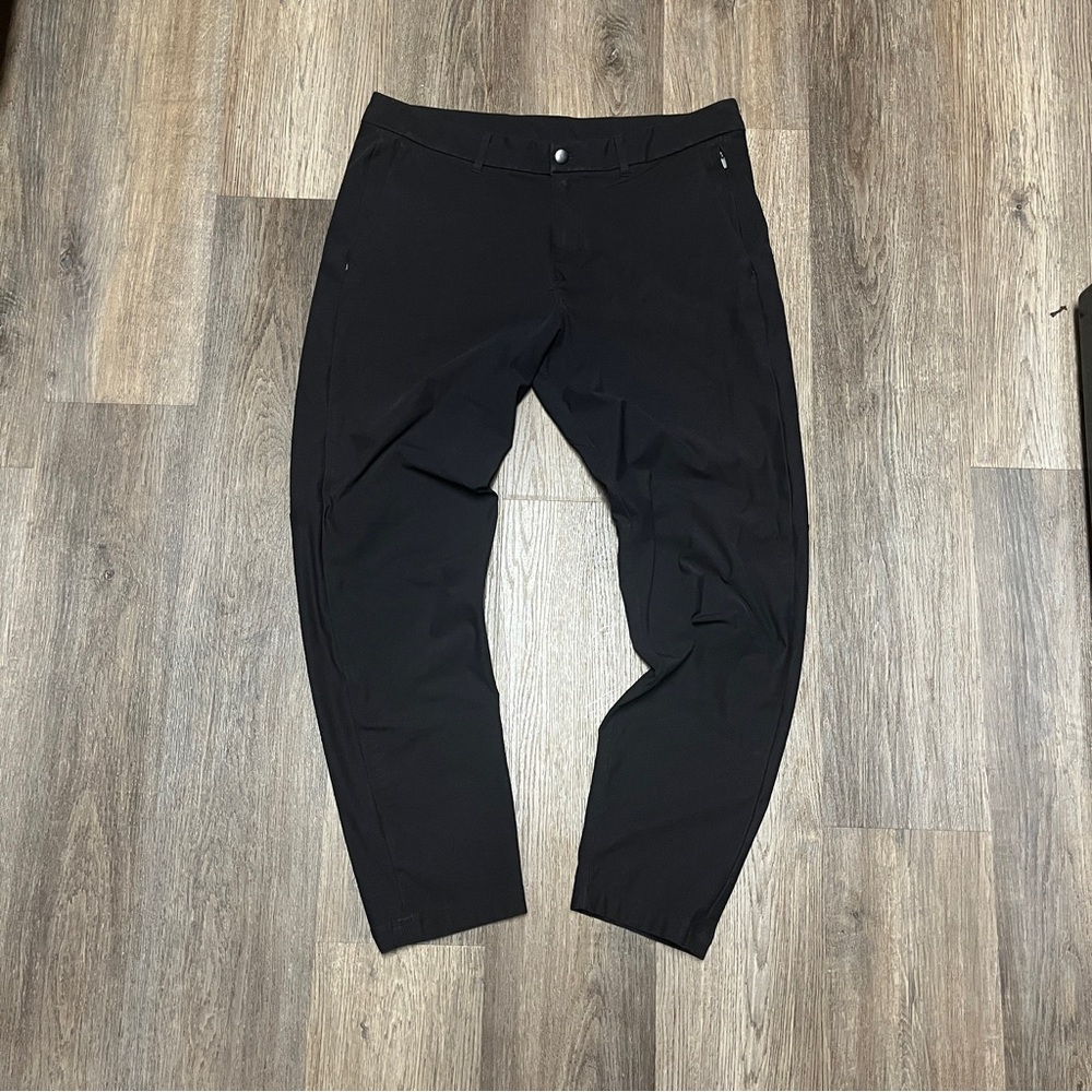 Lululemon ABC Pants Mens 36 x 32 Black Warpstreme Classic Fit 5 Pocket Casual